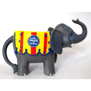 Ringling Brothers Circus The Greatest Show On Earth Grey Elephant Bowl Cup Mug